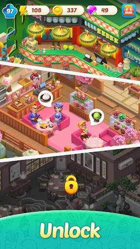 Merge Cooking Thème Restaurant screenshot 6